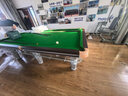 PNT（包上门安装）台球桌大理石标准型成人家用美式黑八台球商用球台 9尺 大理石台面【银色标配】 实拍图