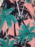 GUZESHA沙滩裤可下水宽松速干五分泡温泉内衬防尴尬情侣海边度假居家短裤 粉色椰树（带内网） XXL 实拍图