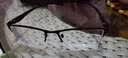 百飒近视眼镜框男 商务半框超轻TR眼镜架可配变色防蓝光眼镜 配度数镜 银色（半框） 配1.56非球面（0-400度） 实拍图
