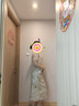 红袖新中式碎花半身裙夏季新款女装气质高腰开叉国风雪纺长裙 绿花602 M 实拍图
