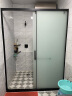 南桑维奇淋浴房玻璃隔断定制淋浴房卫生间太空铝隔断干湿分离一字型推拉门 银灰色8mm钢化玻璃 不含蒸汽 晒单实拍图