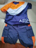 奥米鼠童装男童短袖套装夏装童装中大儿童男装8两件套洋气10休闲韩版12 桔色 170 (建议身高160-165cm) 实拍图
