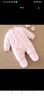豆苗儿宝宝连体衣婴儿纯棉花加厚抱衣外出新生儿夹棉保暖包脚哈衣秋冬纯手工棉衣一岁宝宝二岁三岁 可爱粉色（斜襟款） 80码建议年龄10-14个月 实拍图