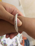 爱贝贝宝宝银手镯足银 婴儿满月礼物小孩新生儿周岁银饰儿童银镯子一对 [可刻字]25克平安喜乐龙一对 实拍图