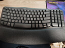 罗技（Logitech）Wave Combo 无线人体工学键鼠套装 垂直鼠标 无线蓝牙鼠标 办公键盘 无线键盘 蓝牙键盘 黑色 实拍图
