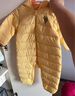 巴拉巴拉童装婴儿羽绒服宝宝轻薄连体衣抱衣爬服儿童冬装男童女童可爱萌趣 黄色小翅膀造型-白鸭绒 90 cm-充绒量48g 实拍图