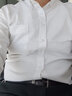 凡品丹尼（FANPINDANNI）衬衫男春秋季休闲白色长袖衬衣男士修身免烫牛津纺商务男装 灰色+白色【常规2件装】 2XL 码（140-160斤） 实拍图