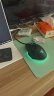 灵蛇（LINGSHE)皮质双面鼠标垫210MM*260MM笔记本电脑垫键盘垫办公防水鼠标垫 绿色+商务灰 H66 实拍图