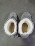 回力官方雪地靴男靴棉鞋男鞋冬季保暖高帮加绒加厚面包鞋子男 灰色 40 实拍图