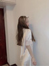 莫代尔睡衣女士新款冰丝睡裙性感夏季薄款蕾丝短袖睡裙家居服舒适 306款淡藕色 XL (120-140斤) 实拍图