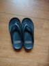 matxsomax新款人字拖鞋女夏季厚底外穿中跟坡跟情侣男沙滩凉拖鞋夹脚海边潮简约休闲时尚 黑色 39/40 实拍图
