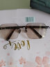 晶贡高档水晶眼镜石头镜精选东海水晶冰糖老料石头眼镜养眼润目 枪色镜架 实拍图