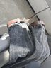诗迪芙牛仔裤女网红微喇裤女春秋新款韩版显瘦喇叭裤高腰百搭长裤九分裤 黑灰 常规 29 实拍图