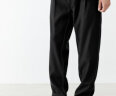 太平鸟男装明线设计锥形休闲裤男宽松运动休闲长裤 黑色（锥形） XL  晒单实拍图