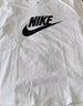 耐克（NIKE）女装短袖男装 夏季新款运动服跑步透气休闲宽松上衣女T恤休闲短袖 白色/全棉材质/偏大 L 实拍图