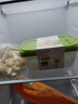 茶花（CHAHUA）塑料冰箱保鲜盒家用冷冻水果蔬菜专用收纳盒食品级冰箱收纳盒 绿色3个装-830ML长方形 实拍图