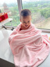 GGT日本男士浴巾洗澡吸水速干大浴巾毛巾成人不掉毛女 80*200 樱若 实拍图