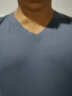 莫代尔80S无痕超薄男士秋衣男上衣单件薄款修身打底衬衣V领线衣德绒发热保暖衣 无痕发热上衣-V领铂灰 XL/175推荐120-145斤 实拍图