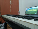罗兰成人儿童学习考级入门蓝牙电钢琴FP30X数码88键重锤智能电子钢琴 FP30X黑色主机+单踏板 实拍图
