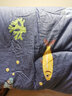 草木犀睡袋成人纯棉儿童秋冬厚款大人加宽加厚室内睡袋学生午休防踢神器 100*225厚款蓝白鱼（10度以上） 实拍图