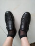 老人头凉鞋男真皮洞洞鞋男皮鞋中老年人夏季皮凉鞋子头层牛皮休闲皮鞋男 黑色 40 【皮鞋尺码，可咨询客服】 实拍图