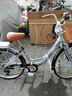 ICOLOUR自行车女成人女士男通勤上班单车轻便款亲子学生复古公主车 尊享黑（变速+编织加大车筐） 26寸【适合身高：155-175cm】 实拍图