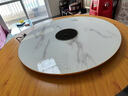 康佳（KONKA）康佳电陶炉火锅暖菜板饭菜保温板家用热菜板圆形可旋转智能餐桌加热神器 110CM【电陶炉火锅款】白色大理石纹+电动旋转 实拍图