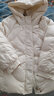 Aosijie高端品牌羽绒服女短款2025冬季新款宽松加厚保暖小个子白鸭绒外套 乳白色 L 【125-145斤】 实拍图