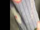 骁芬可爱小熊珊瑚绒睡衣女秋冬季加厚印花家大码居服两件套暖暖套装 桃子暖暖蓝色 均码 实拍图
