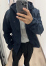 TOMMY HILFIGER【出走都市】冬季男防水微抓绒保暖运动风衣款软壳夹克外套J2787 深海蓝FAP XS （推荐：100-120斤） 实拍图