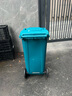 天枢垃圾桶大号120升大容量商用酒店物业室外户外环卫分类带盖带轮果皮箱蓝色可回收物 实拍图