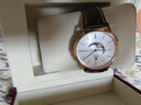 依波路（ERNEST BOREL）瑞士手表男 七夕礼物 典雅系列腕表蓝针月相皮带石英手表送男友 实拍图