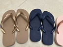havaianas哈唯纳Top炫彩夹脚人字拖女夏海边平底拖鞋亲子款 3581-浅卡其 41-42 巴西码 实拍图