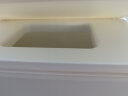 家の物语（KATEI STORY）日本口罩收纳盒带盖防尘大容量家用便携装口罩盒子桌面车载湿巾盒 白色大号 实拍图