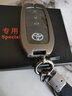绅创适用丰田钥匙套凯美瑞卡罗拉亚洲龙狮雷凌威兰达锋兰达扣rav4包壳 C款【铂金灰】+【复古黑皮绳】 实拍图