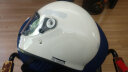 SHOEI Glamster复古全盔 日本原装进口摩托车头盔VESPA拿铁自由跑盔 WHITE（白色） L 实拍图
