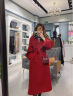 ORZUV品牌大衣女2023冬季新款西西里双面呢呢子中长款羊毛呢外套女 红色 M 晒单实拍图
