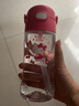 膳魔师（THERMOS）塑料杯运动水杯露营男女吸管杯孕妇成人学生杯子生日礼物TCSQ Kitty桃粉色 450ml 实拍图