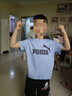 彪马（PUMA）儿童短袖T恤男女中大童夏季凉感休闲运动T恤童装衣服 冰蓝 120  实拍图