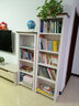 简美丽家 板式实木书架置物架地中海客厅简约白色落地书架组合家具可定制 四层60cm宽（DZH404-60） 实拍图