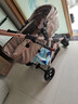 逗逗熊婴儿推车高景观减震手推车宝宝可坐可平躺婴儿双向折叠儿童手推车 奢华-黑色【四轮橡胶买一送八】 实拍图