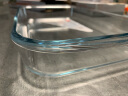 菲内克斯钢化玻璃家用烤盘椭圆形蒸鱼盘子菜碟蛋糕烘焙盘 适用微波炉 1.5L椭圆烤盘 实拍图