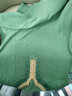 皮尔卡丹（pierre cardin）妈妈夏装冰丝T恤2024新款妈妈中年女夏季短袖洋气小衫老年人衣服 绿色 2XL 晒单实拍图