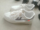 回力小白鞋男士秋冬季皮面休闲运动板鞋百搭平底款舒适潮流轻便鞋子男 白 色 40 实拍图