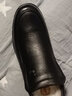 老人头（LAORENTOU）男靴头层牛皮加绒保暖皮靴短筒商务休闲棉鞋 1802001 黑真毛 41 实拍图