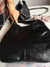 北狐复古真皮托特包简约百搭羊皮单肩手提包多隔层大容量休闲女士斜挎 黑色牛皮 实拍图