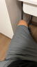 MUJI MUJI 男式 棉水洗府绸 短裤休闲短裤男款夏季纯棉全棉AED14A2S 深灰色 S 实拍图