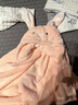 嫚熙（EMXEE）婴儿浴巾儿童宝宝浴袍斗篷新生儿浴巾洗澡连帽包巾速干125*80cm 兔子【7A抗菌】 实拍图