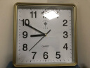北极星（POLARIS） 挂钟 13英寸客厅家用大气方形石英钟办公时钟表卧室钟表25*25cm 实拍图
