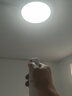索亚达 超薄led吸顶灯卧室灯现代简约客厅网红房间主卧个性圆形北欧灯具 黑金30cm 三色变光 实拍图